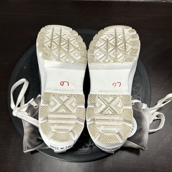 Converse Womens Sz 8 Chuck Taylor AS Lugged MC Washed Gray Tie Dye HighTop Shoes - Picture 10 of 10